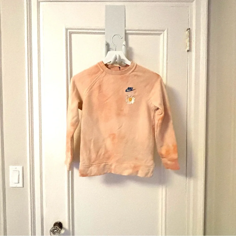 Nike Orange and Blue Sweatshirt